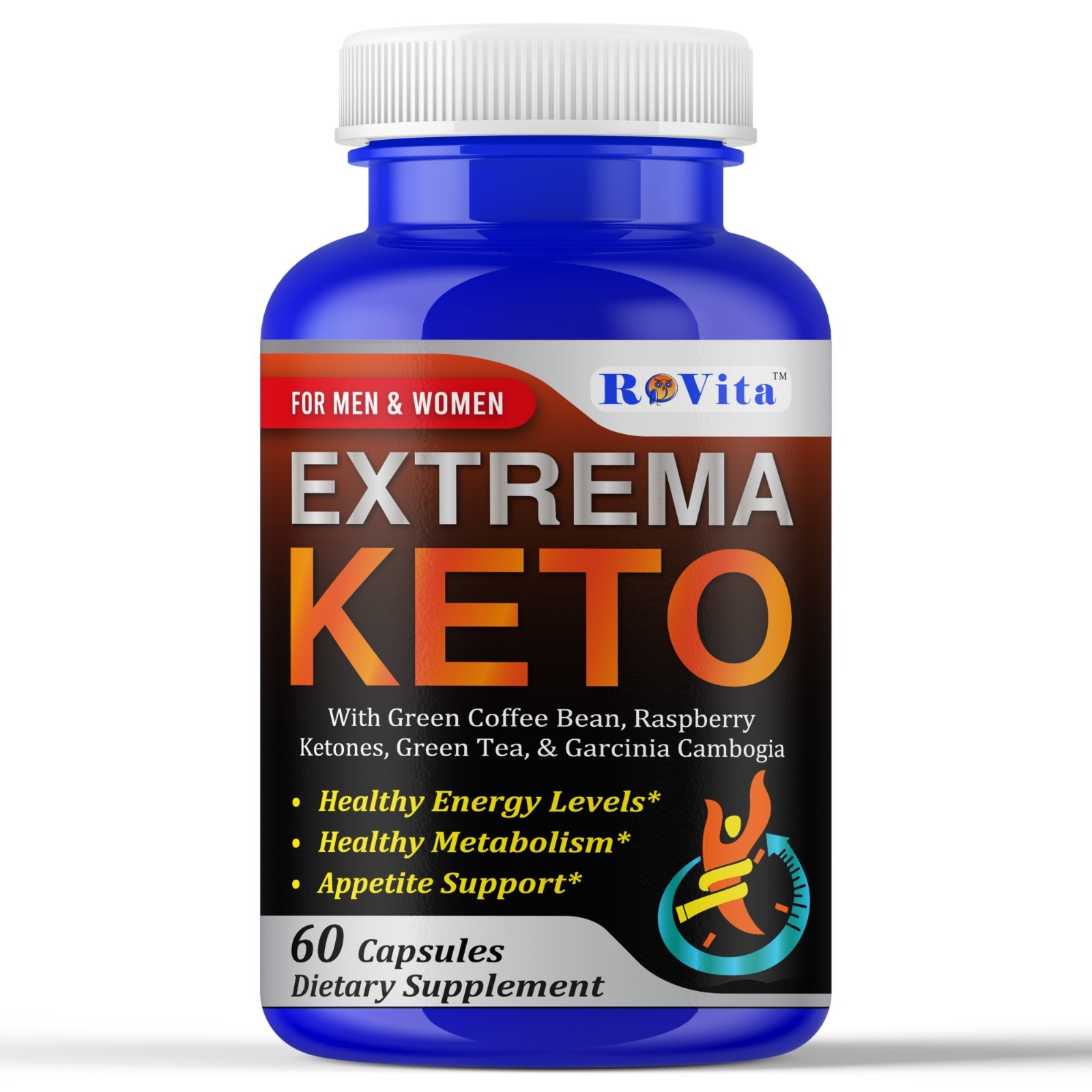 Keto Weight Management Supplement Energy Support Capsules Men Women 60Caps