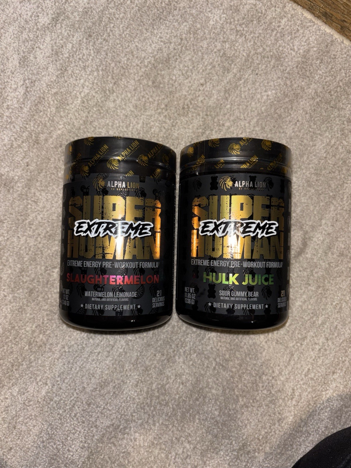 Alpha Lion Superhuman Extreme 2 Pack Hulk Juice And Slaughtermelon Preworkout