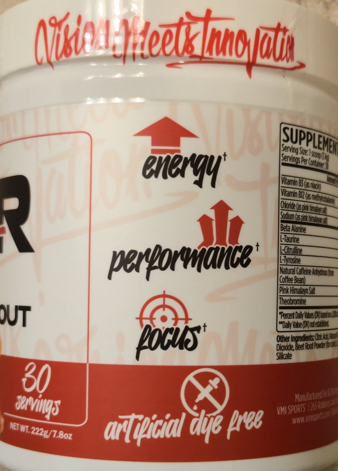 VMI Sports KXR SPORT Preworkout 8oz Size (30 Serv) Gummy 🐻 Bear BEST BY 11/26