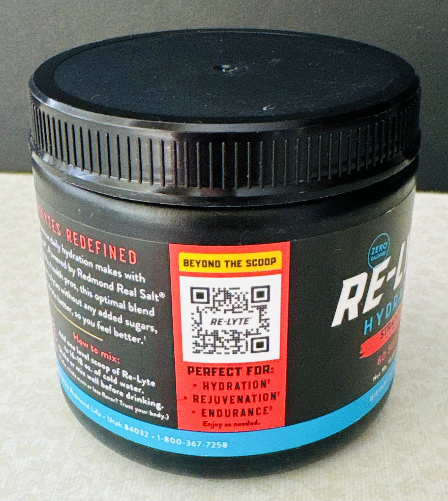 REDMOND Re-Lyte Hydration Electrolyte Mix Strawberry Lemonade 13.4oz BB: 07/2030