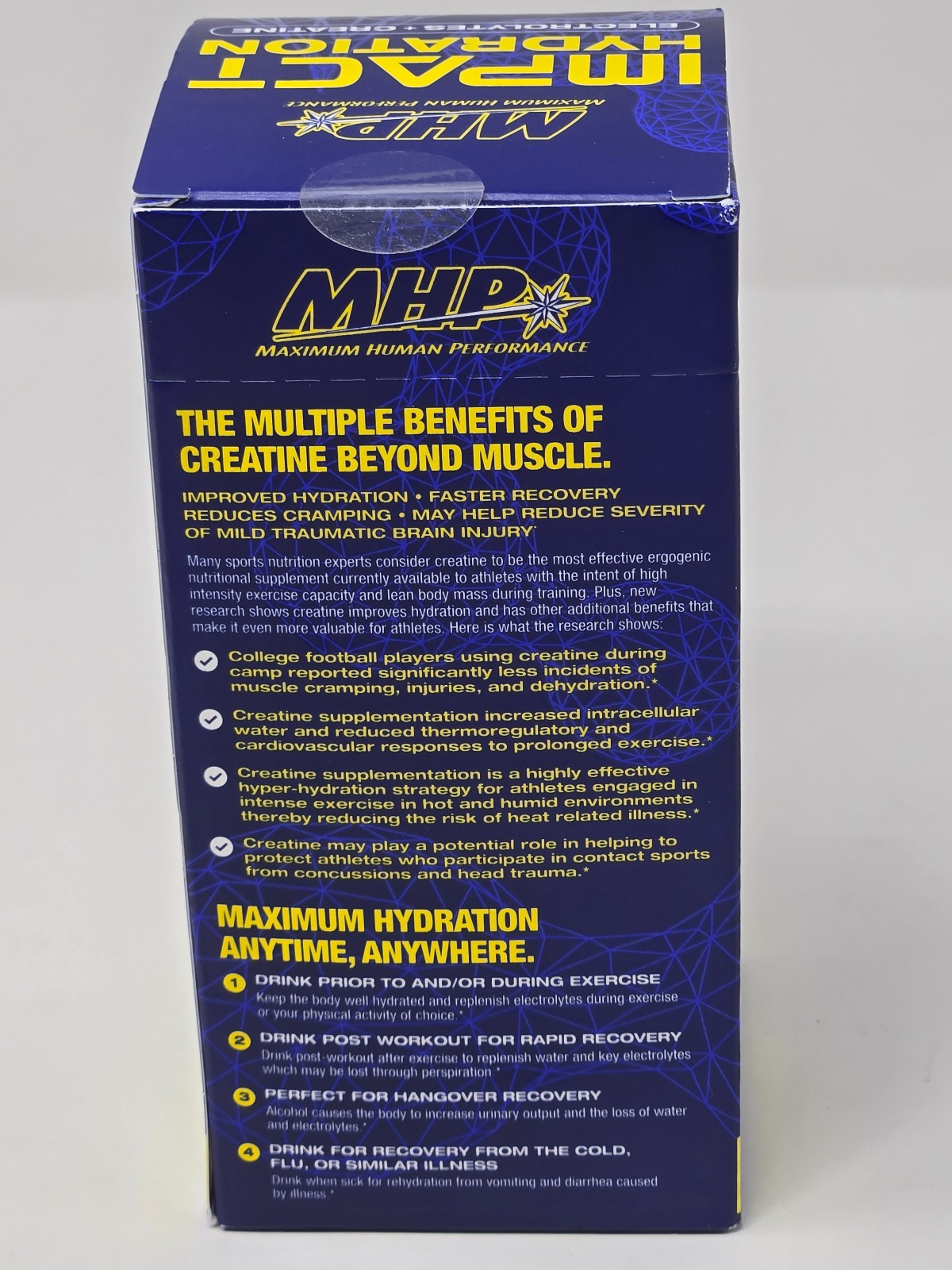 MHP Impact Hydration (Lemon Lime, 14 stick-packs) NEW IN BOX
