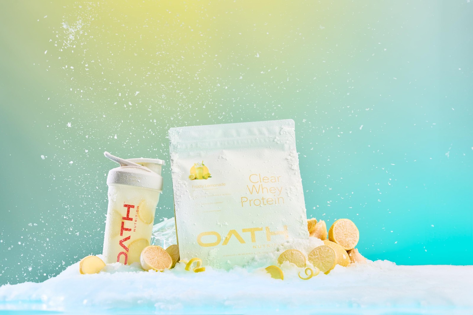Oath Nutrition Clear Whey Isolate Protein Powder Frosty Lemonade 20g Protein