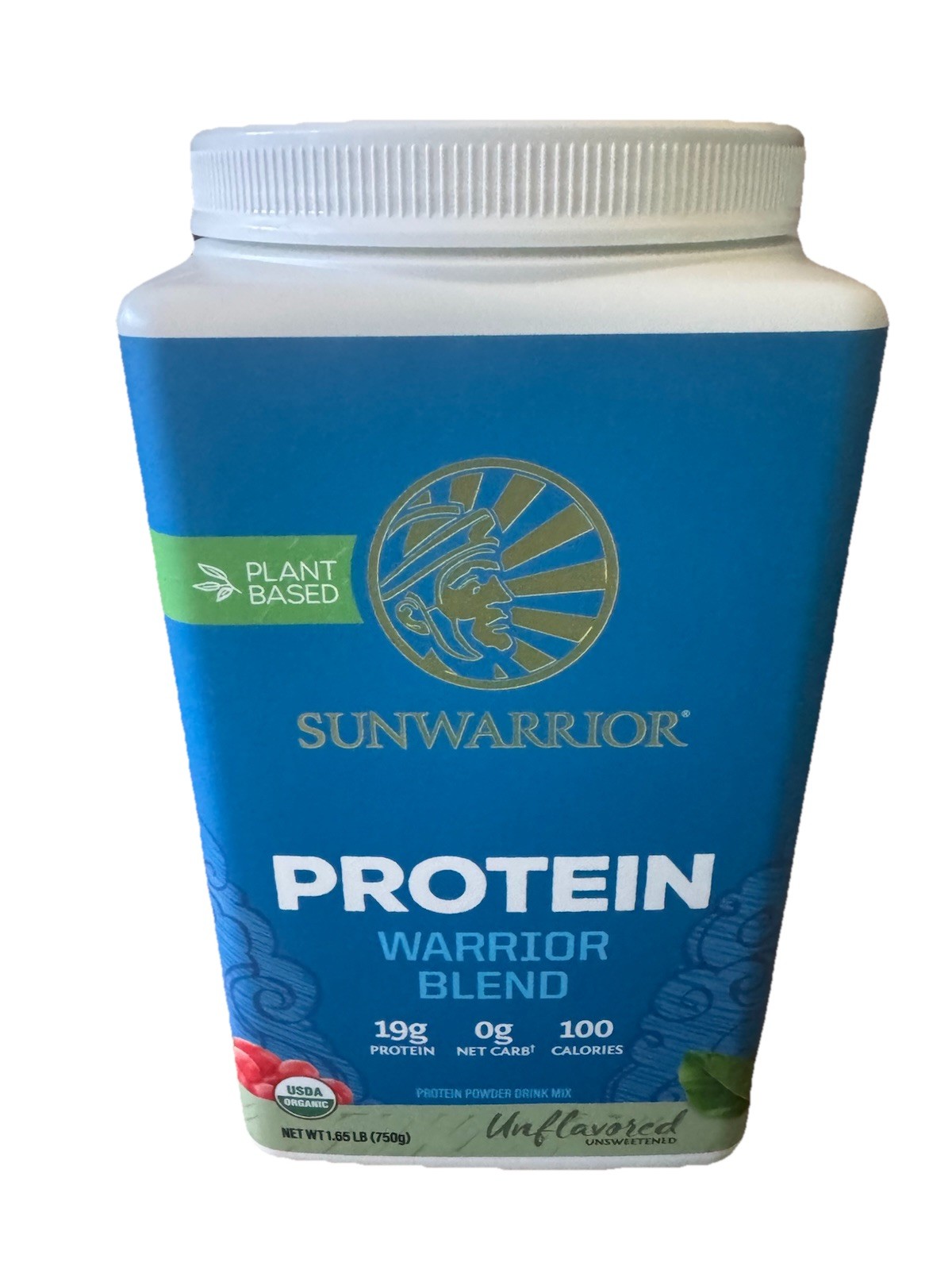 Sunwarrior Warrior Blend Plant Based Protein Powder, Natural – 1.65lbs