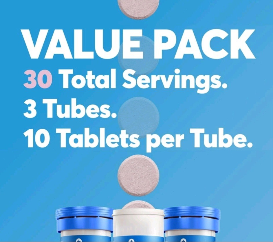 nuun Sport Hydration Electrolyte Tablets 30 Servings 3 Tubes Exp 08/2027