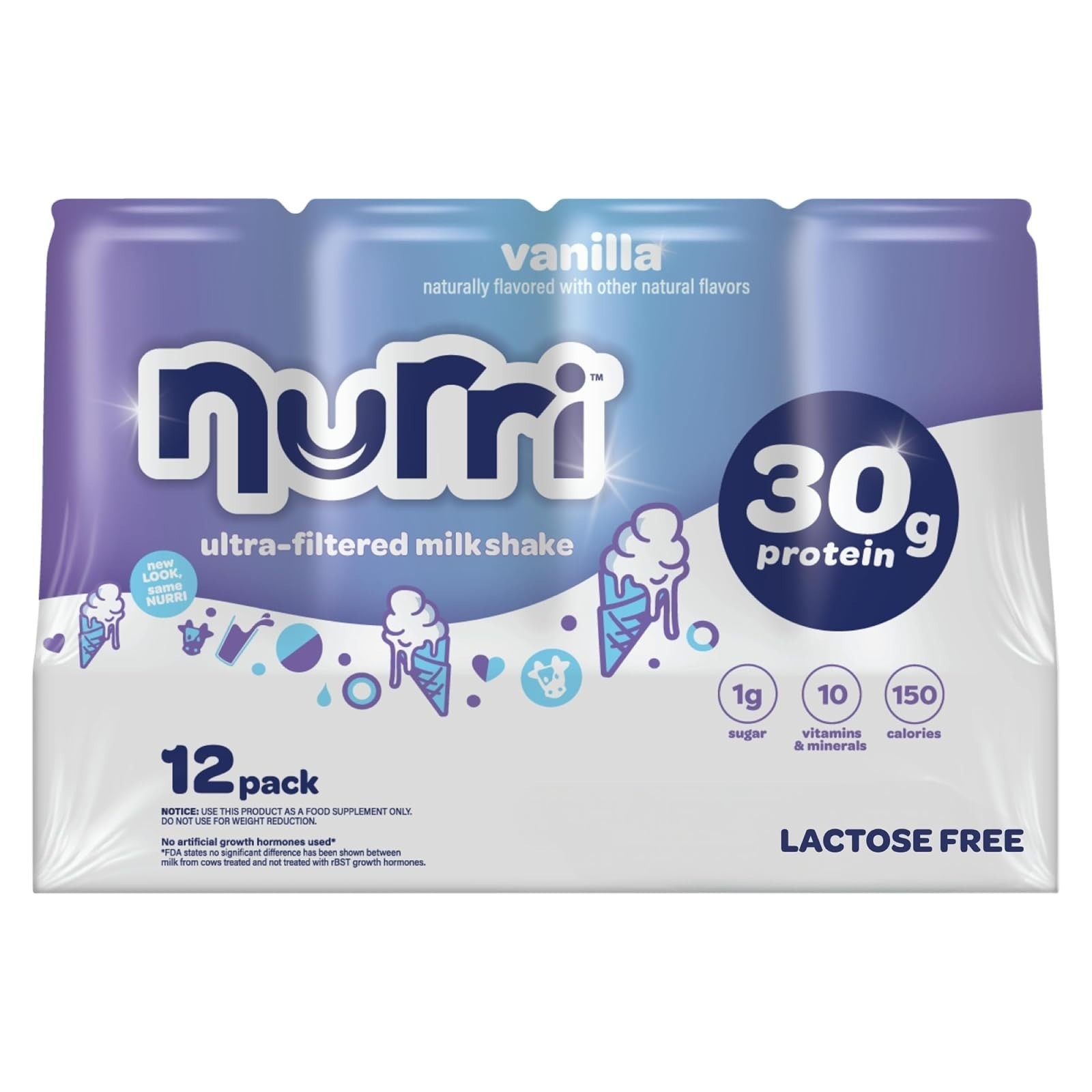 Nurri 30g Protein Ultra Filtered Milk Shake Chocolate 10 Cans