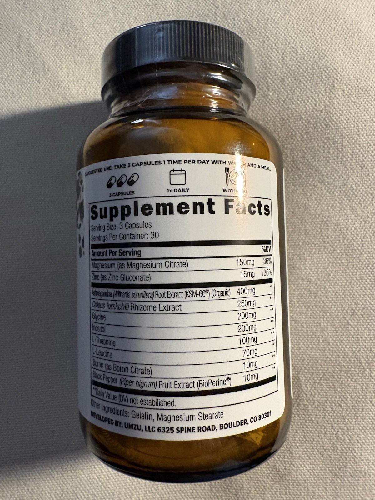 UMZU Testro-X Men’s Supplement – 90 Capsules – Boosts Energy & Muscle Recovery