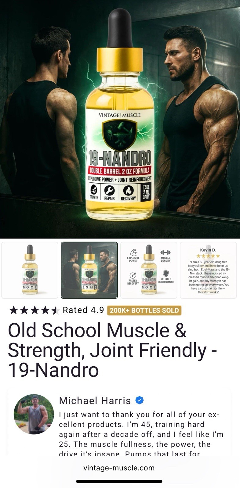 19 Nor DHEA 2 Step Precursor To Deca For Size & Strength By Vintage Muscle 💪 🧪