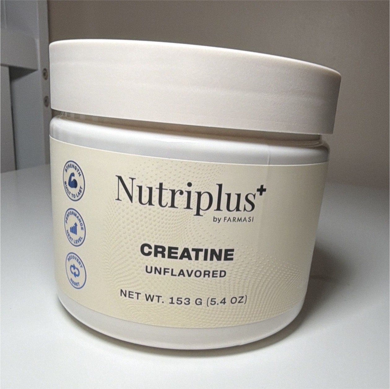 Nutriplus Creatine Powder Unflavored 5.4 oz Muscle Gain Supplement