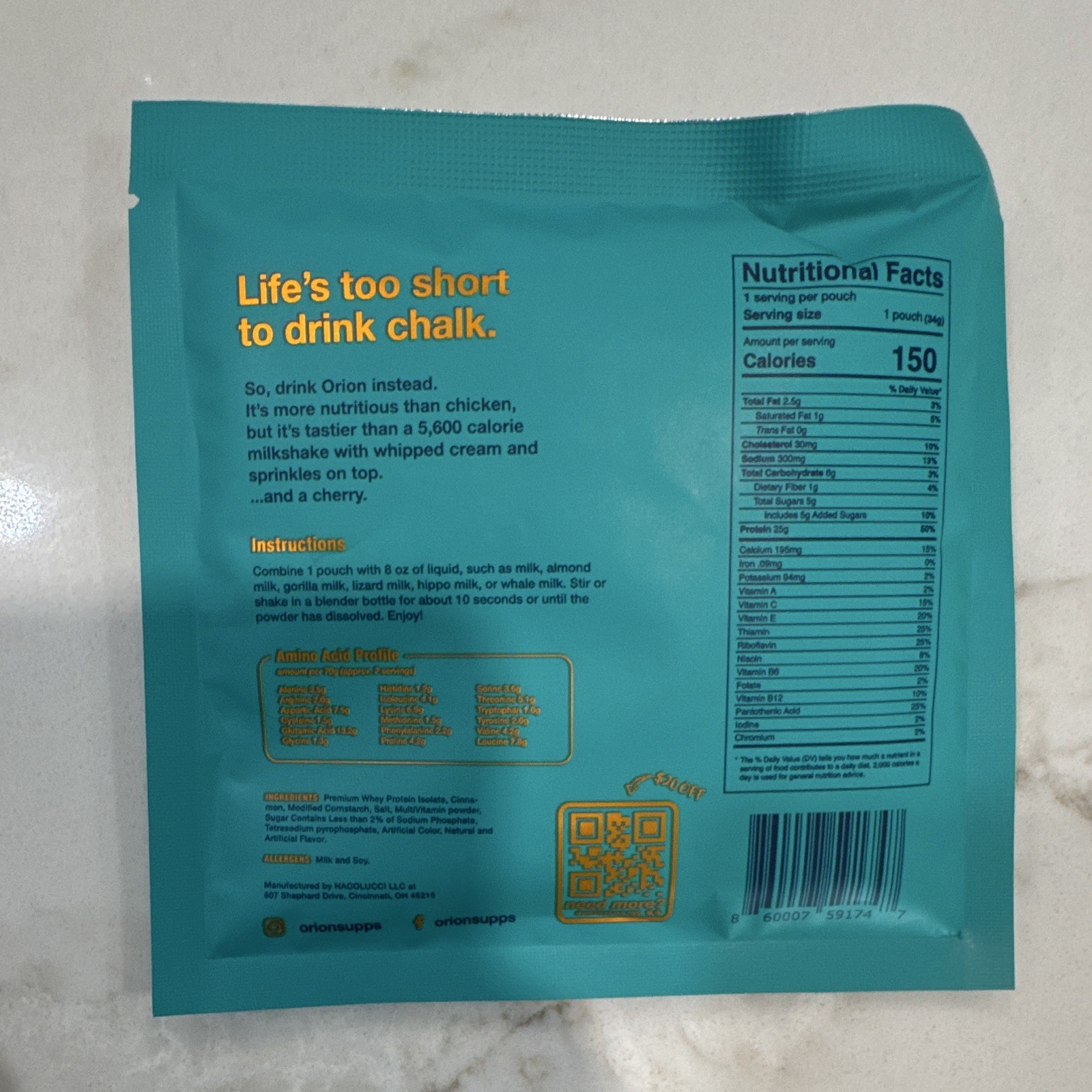 Mixed Brands Assorted Protein Supplement Powder Single-Serve Sample Packets