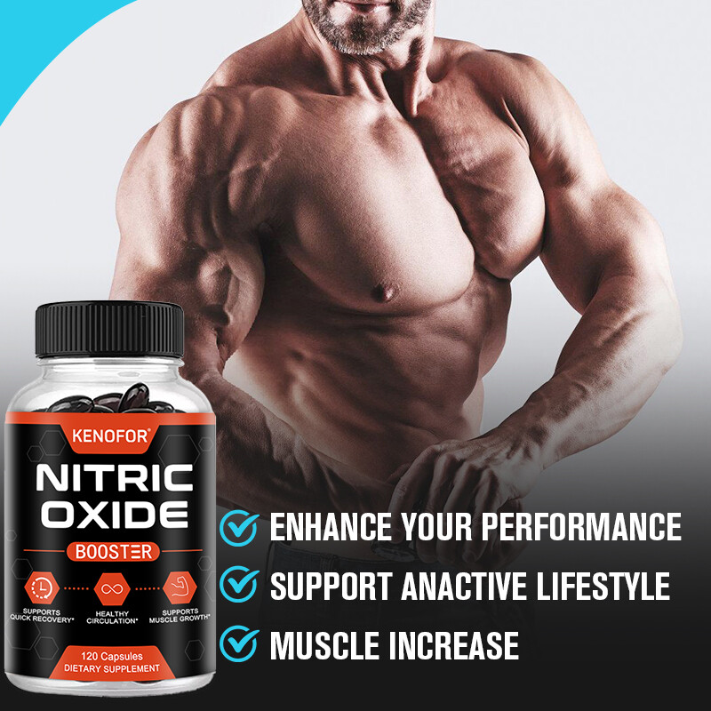 Nitric Oxide Booster, Boosts Blood Circulation, 30/60/120 Capsules