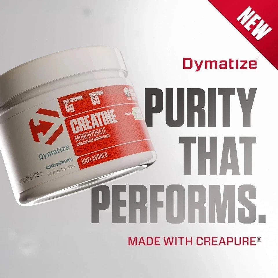 Dymatize 100% Creatine Monohydrate with Creapure, 5g Per Serving, 60 Servings (3