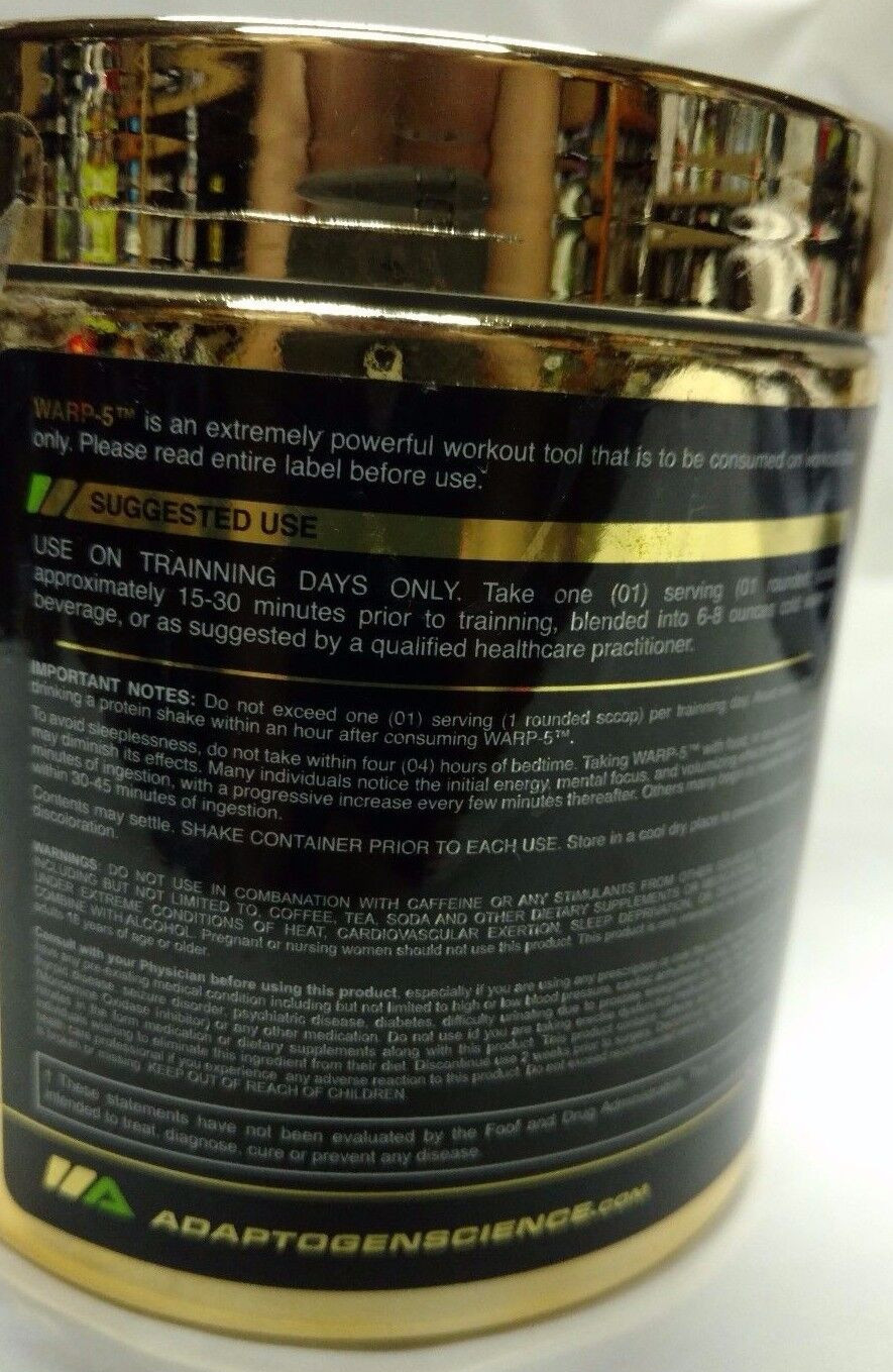 Adaptogen Science – WARP 5 PWO – 30 Servs – PINK LEMONADE Blast – Best 11/2024