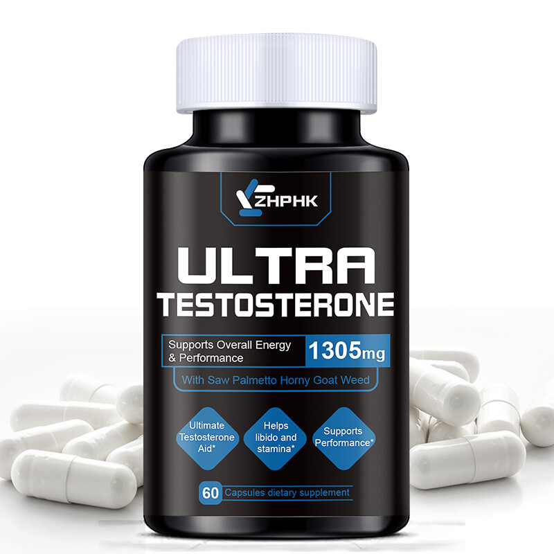 Testosterone Booster for Men, Male Enhancement Pills, Energy, Libido 60 Capsules