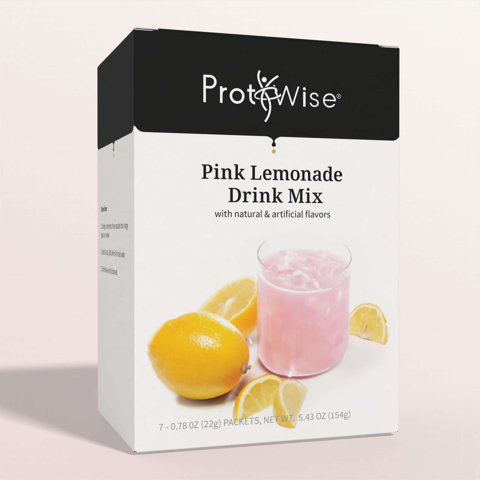 ProtiWise Pink Lemonade Protein 15g Drink, KETO Diet Friendly, Low Calorie 7ct