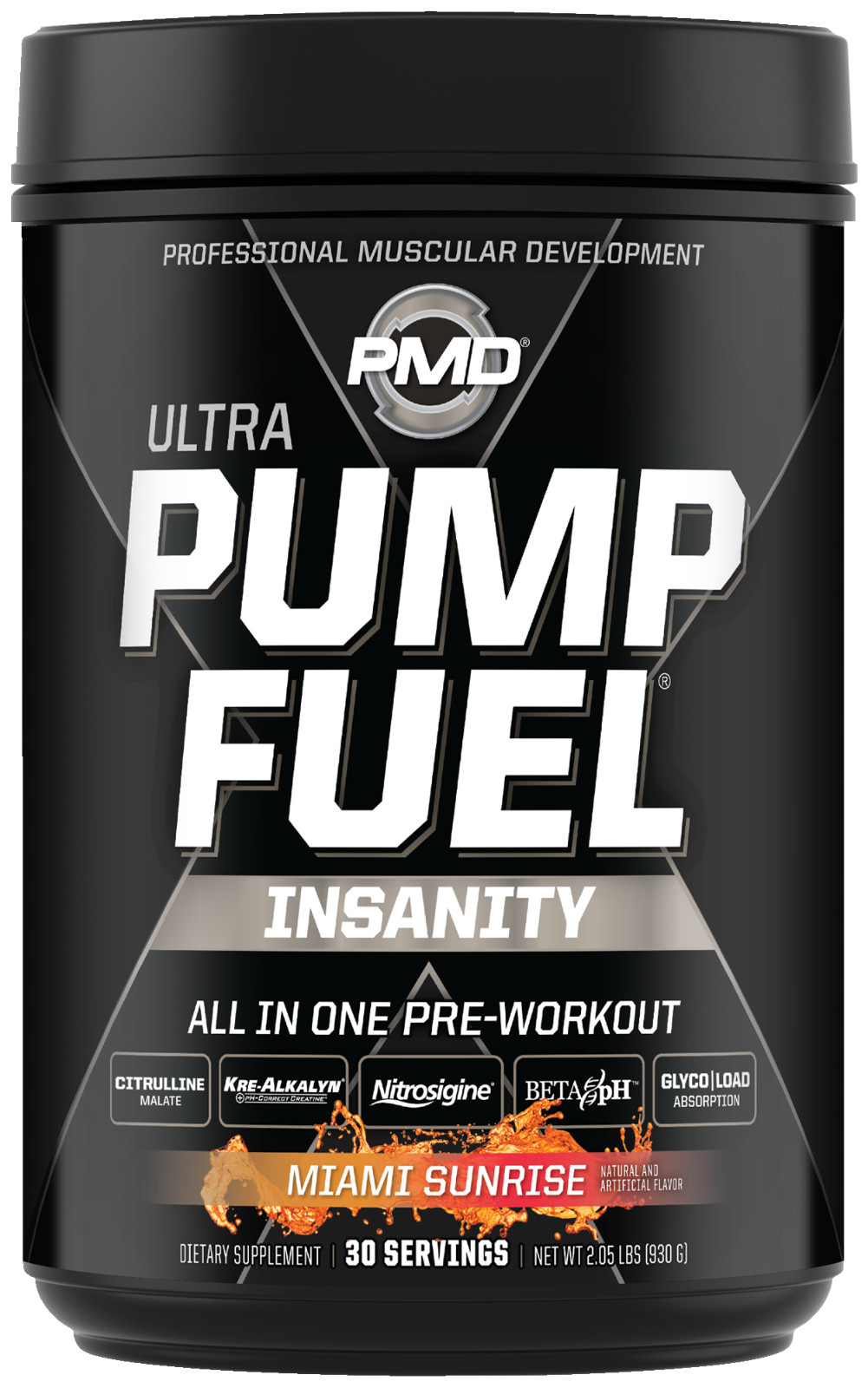 PUMP FUEL ULTRA INSANITY GLYCO LOAD PRE WORKOUT – MIAMI SUNRISE (30 Servings)