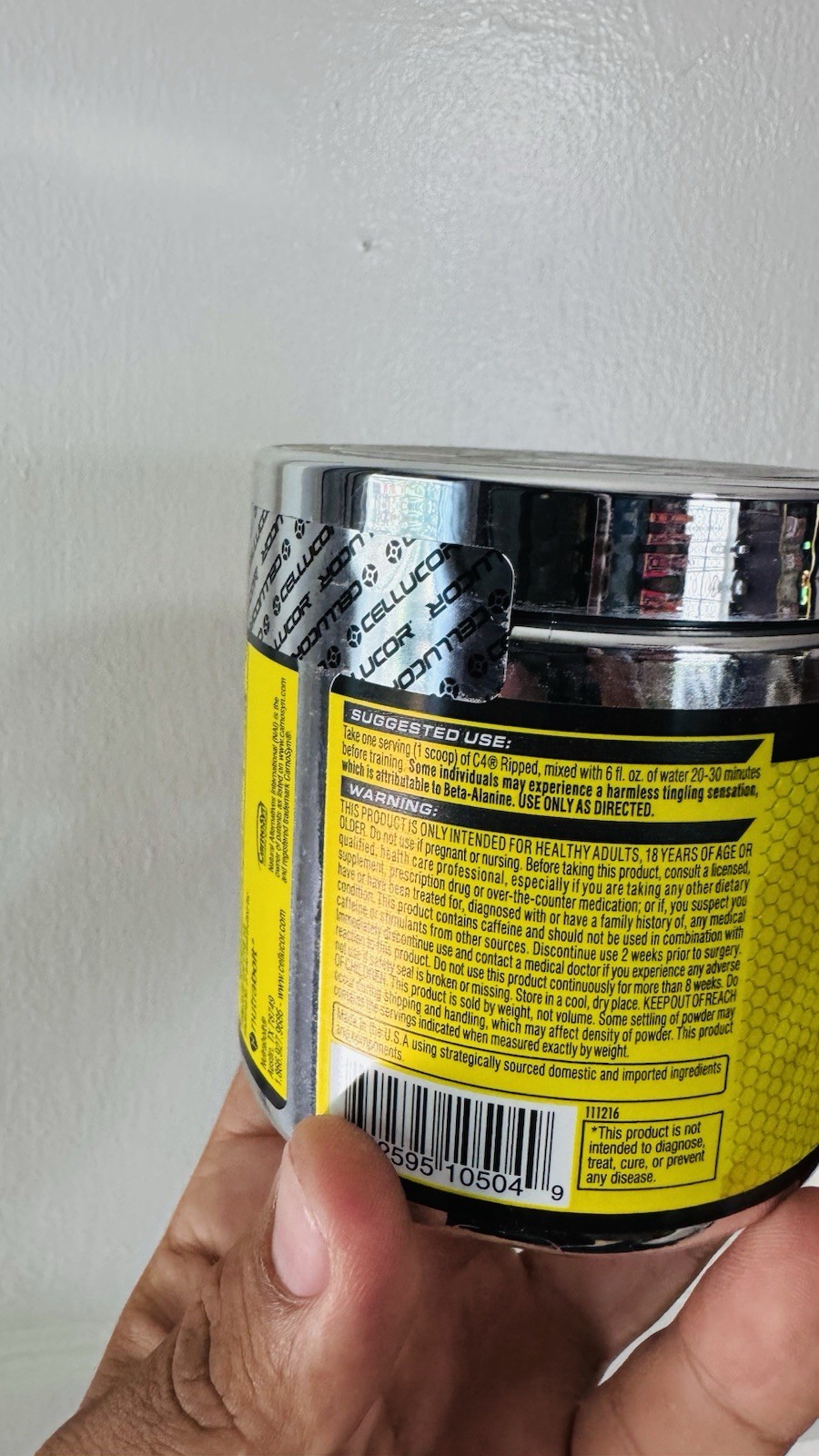 Cellucor C4 Ripped Pre-Workout – ID Series Tropical Punch 30 Servings