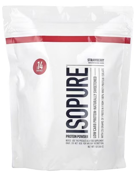 ISOPURE, 25G Protein Powder, Strawberry, 1 lb, 454 g (Use by 8/7/26)