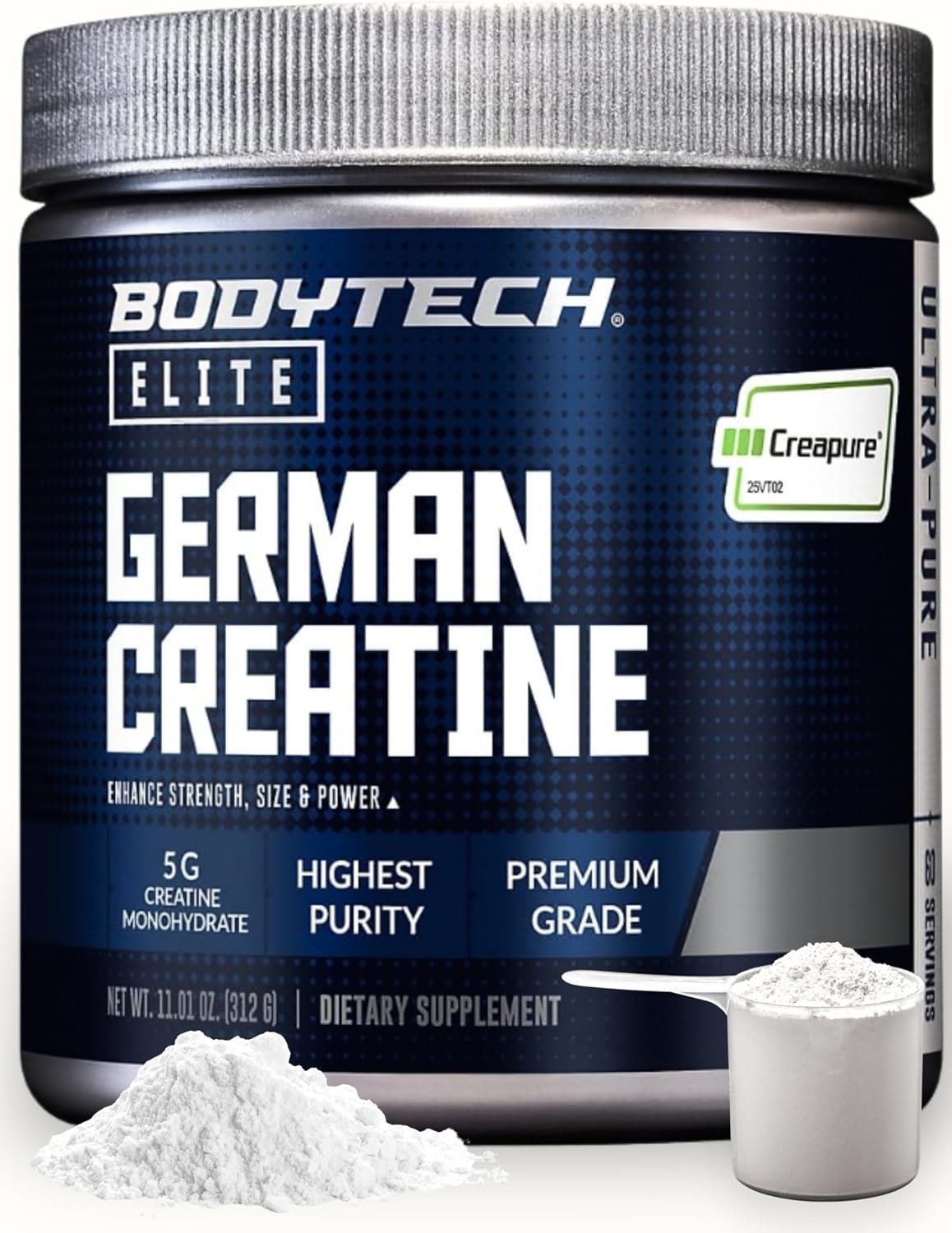 Elite German Creatine with Creapure, Creatine Monohydrate Powder for Strength…