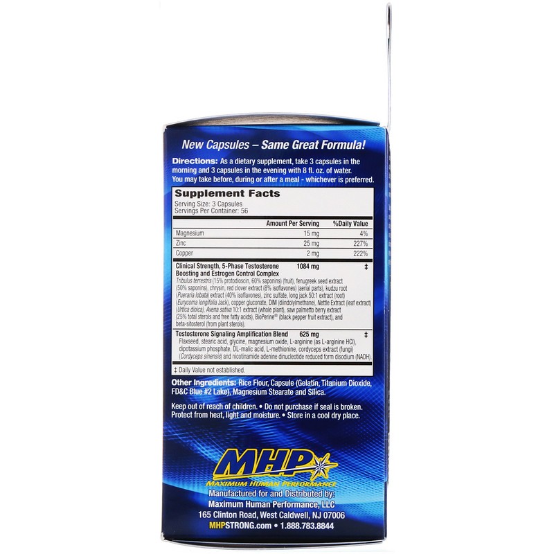 MHP T-Bomb 3Xtreme Testosterone Formula 168 Capsules – 2 Pack