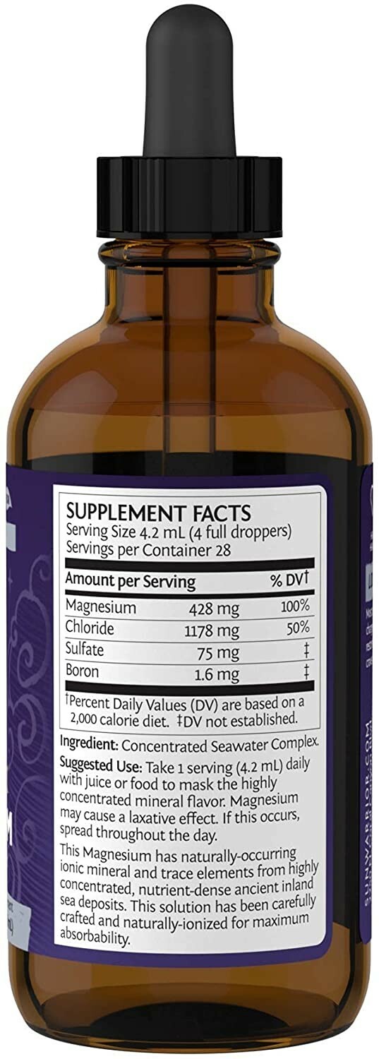 Sunwarrior Magnesium Natural Ionic Liquid Supplement Drink Additive Features
