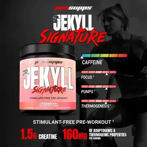 ProSupps (2-PACK) Dr. Jekyll Signature Pre Workout Powder STIM-FREE *STRAWBERRY*