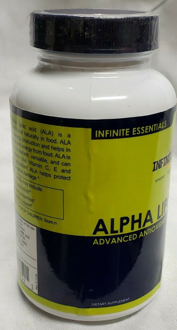 Infinite Labs – ALPHA LIPOIC ACID – 60 Tablets – Expire 4/2025