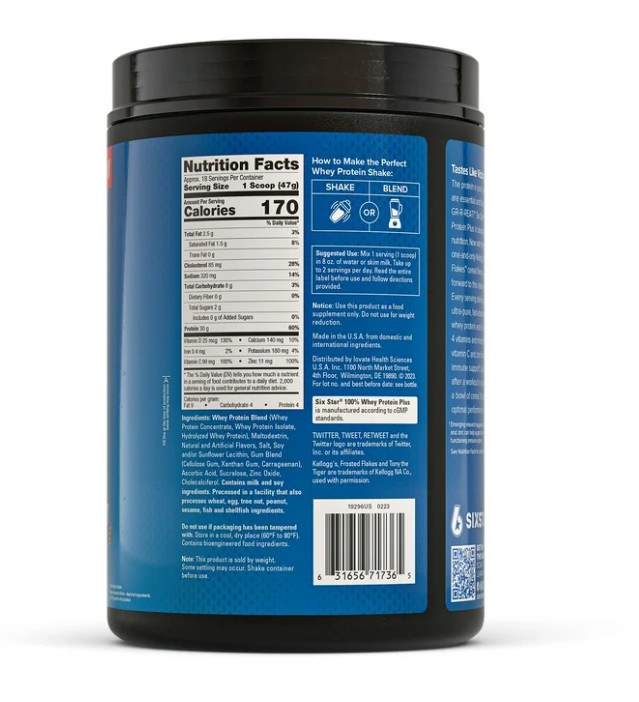 Six Star Whey Protein Plus Frosted Flakes 1.8lb
