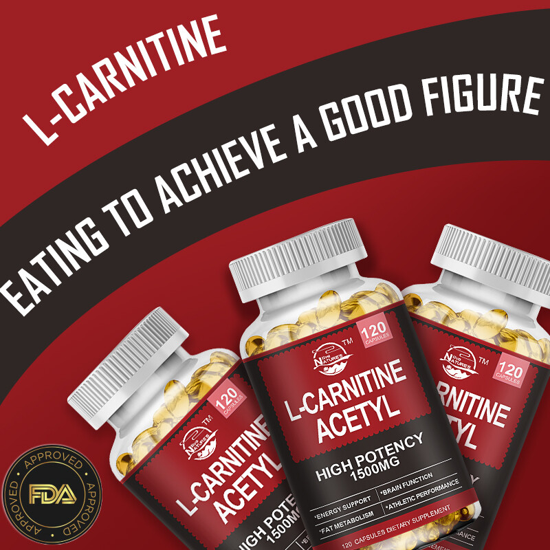Nature’s Live Acetyl L-Carnitine 1500mg, 120 Capsules – Non-GMO and Gluten Free