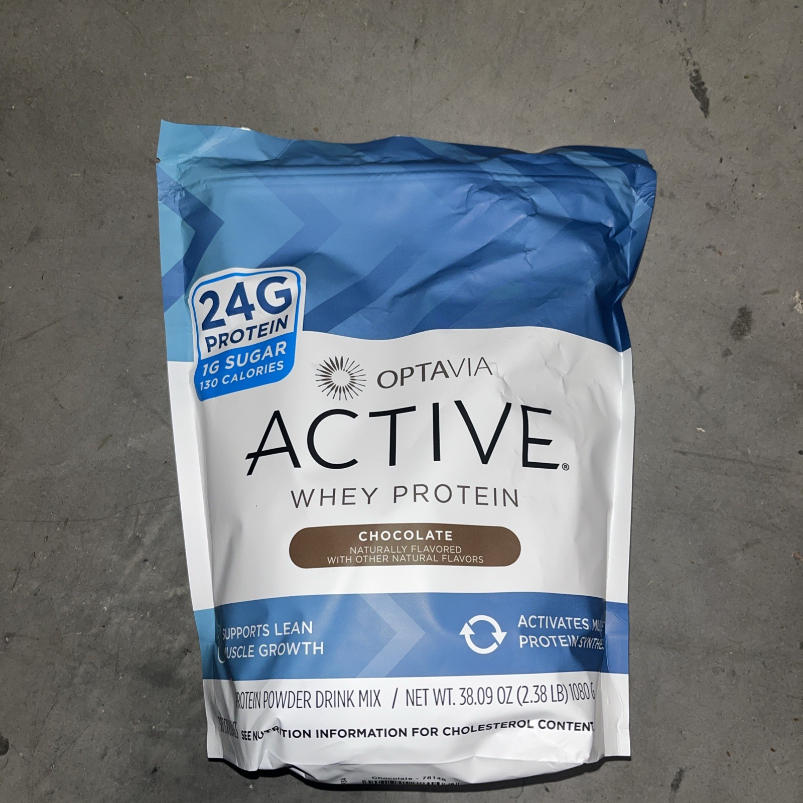 Optavia Active Whey Protein Chocolate Drink Mix 30 Servings 24g Protein Exp 4/27