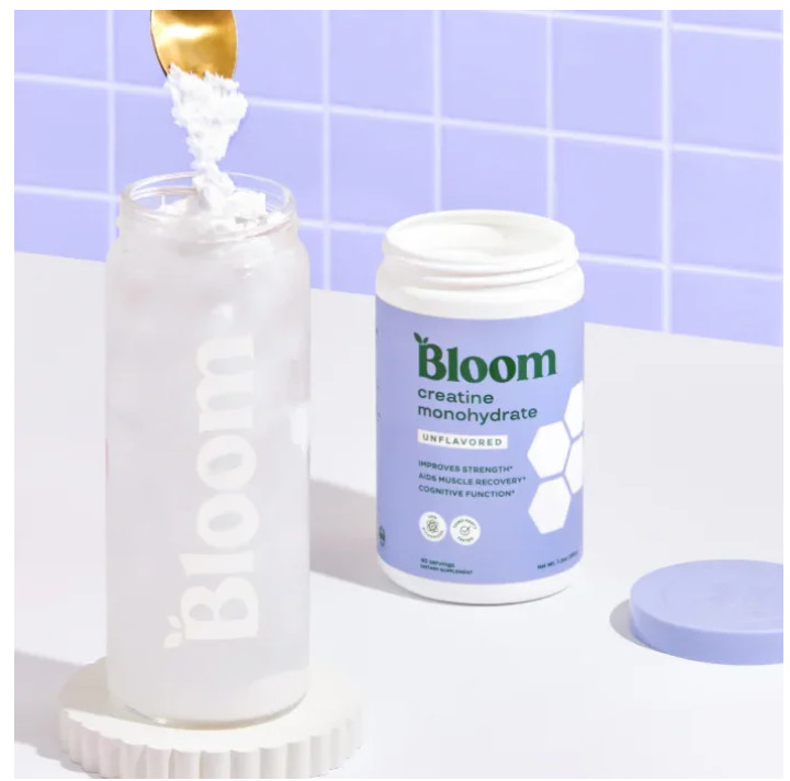 Bloom Nutrition Creatine Monohydrate Powder Unflavored 40 Servings