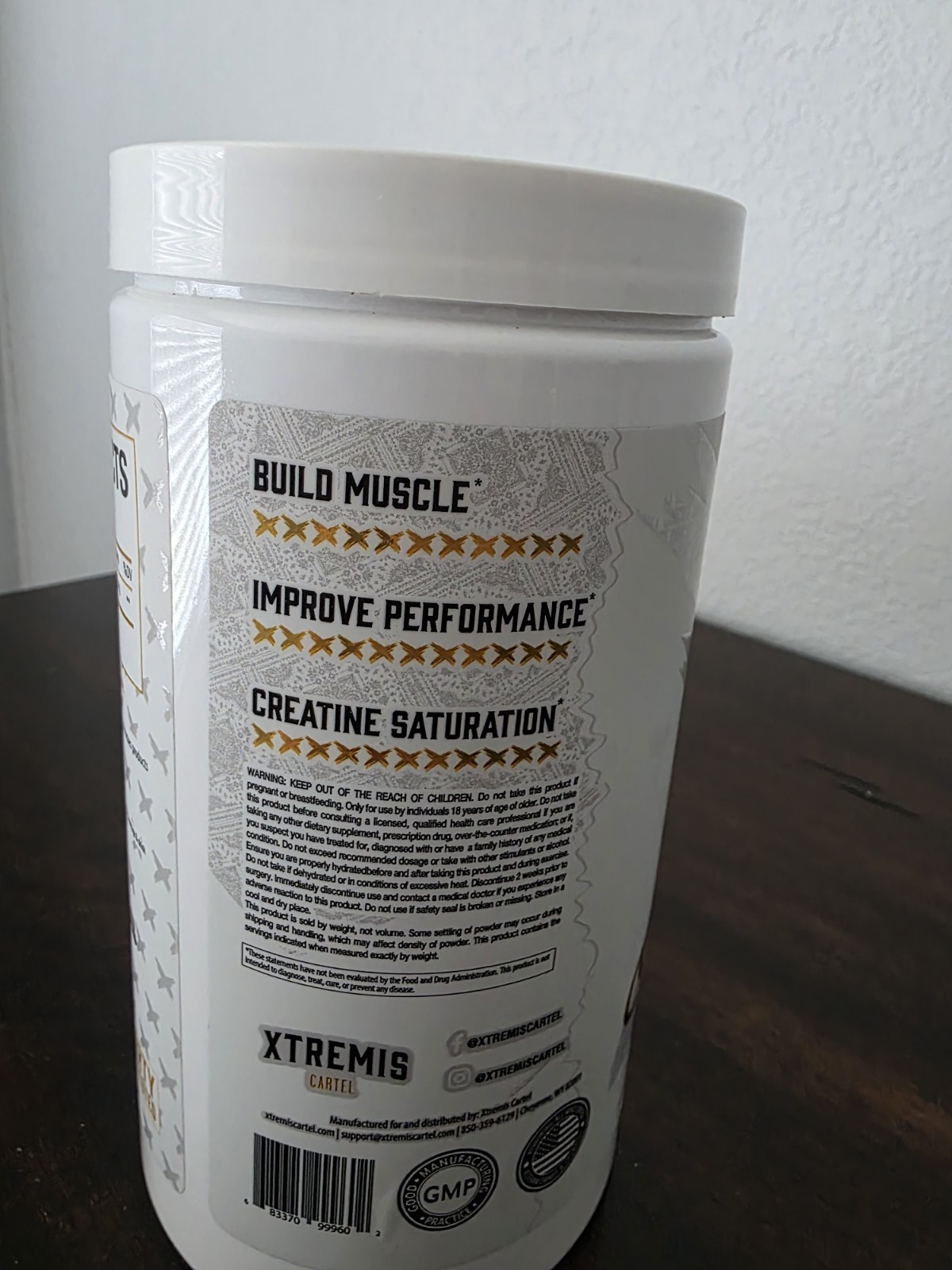 Xtremis Cartel Creatine Monohydrate Powder 80 Servings 5000mg Tested