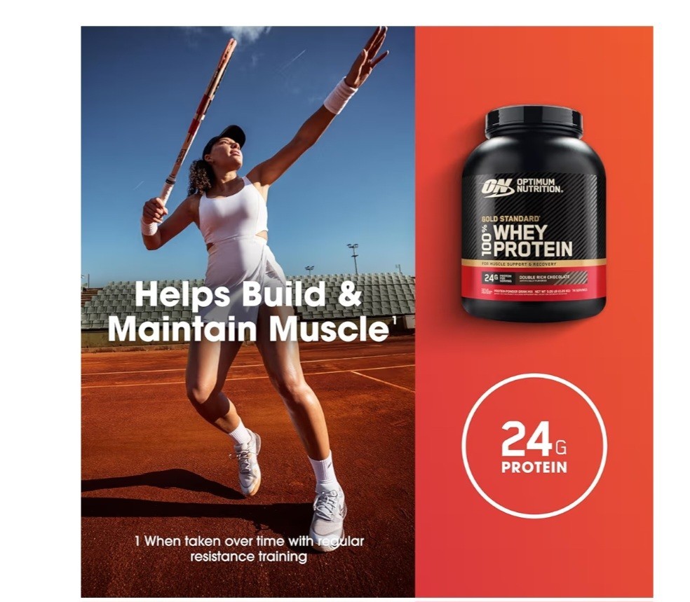 Gluten-Free Gold Standard Whey Protein, 5 lbs – Double Rich Chocolate Flavor
