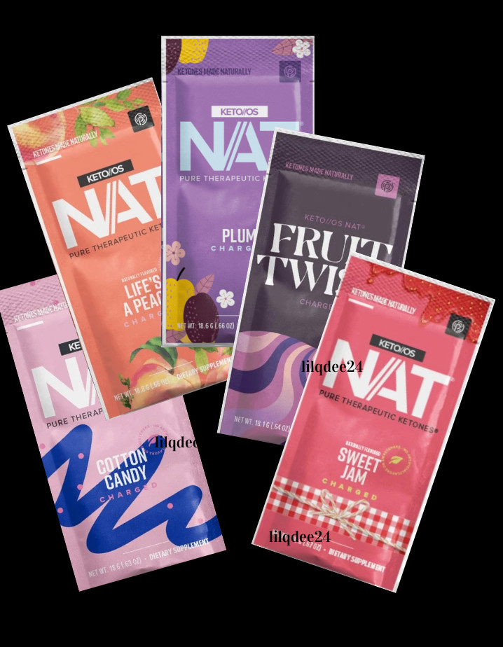 🔥Pruvit Keto OS NAT Ketones Charged w/ Sweet Jam, Cotton Candy, Fruit Twist