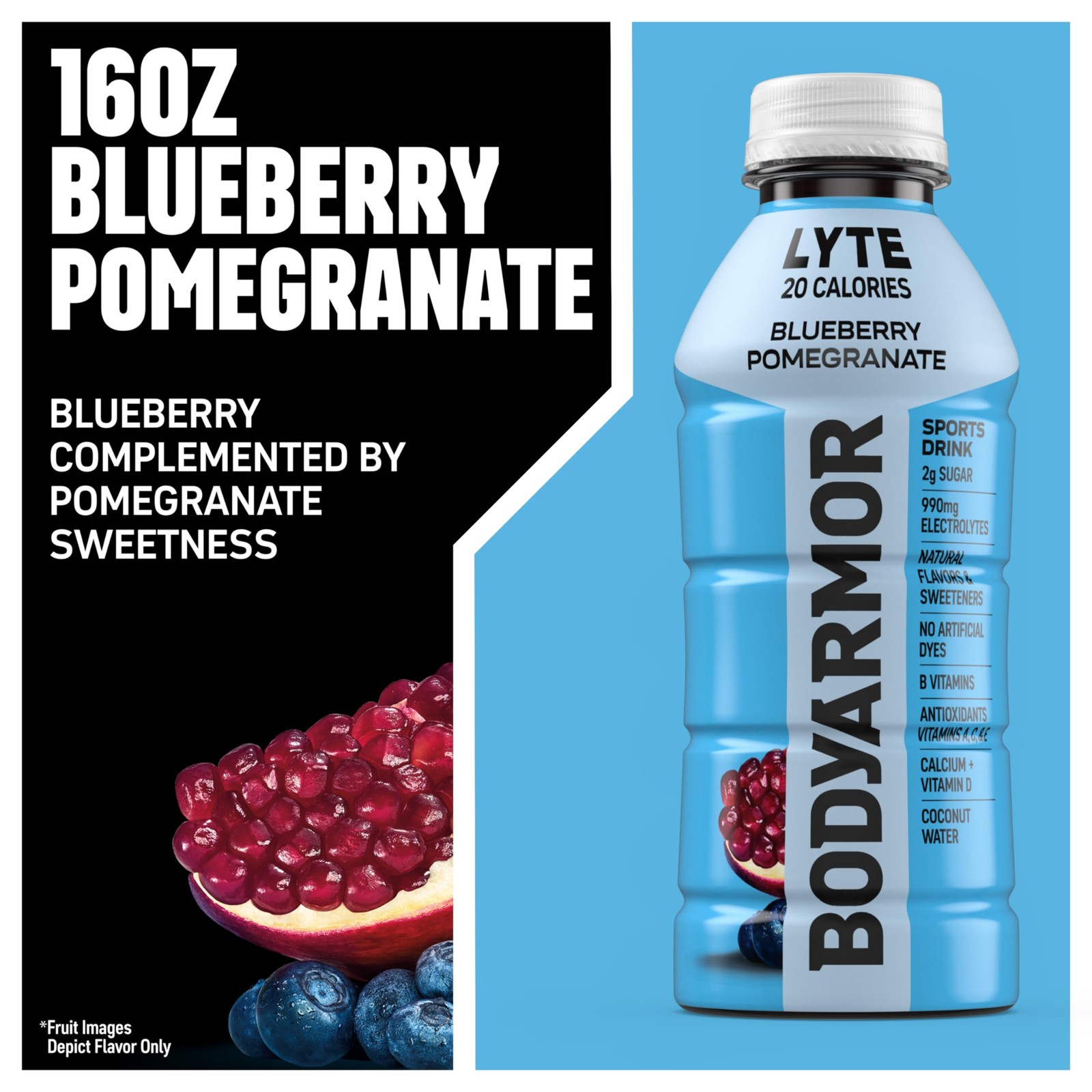 BODYARMOR Lyte Sports Drink Low-Calorie Beverage, 16 Ounce (Pack of 12), Pink