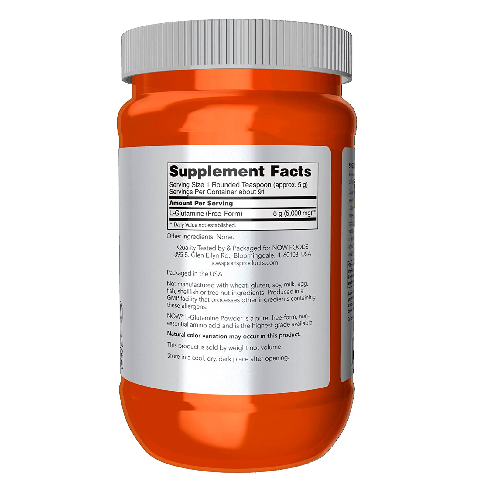NOW L Glutamine Powder 1 lb