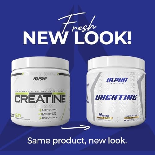 Creatine Monohydrate Powder Micronized Unflavored 300g 60 Servings