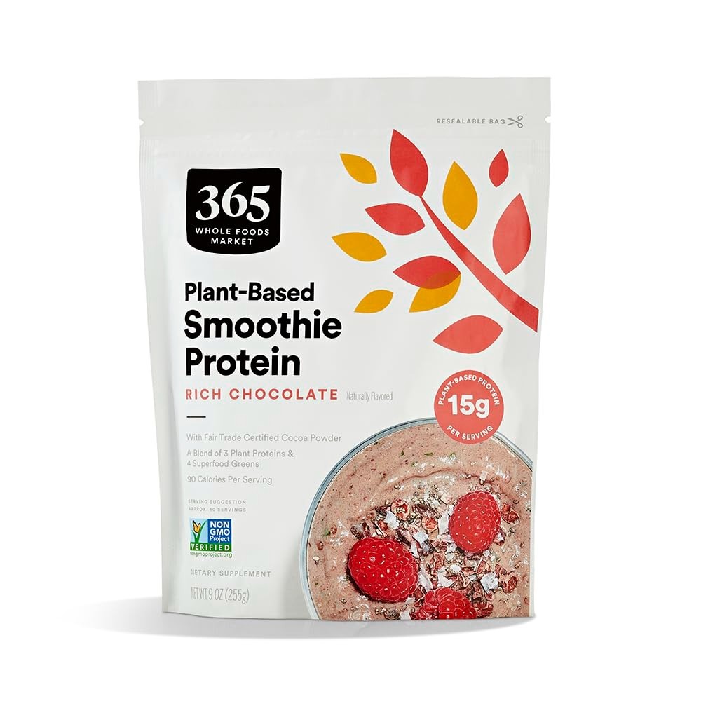 Rich Chocolate Protein Powder Smoothie Mix, 9oz, Non-GMO & Nutritious