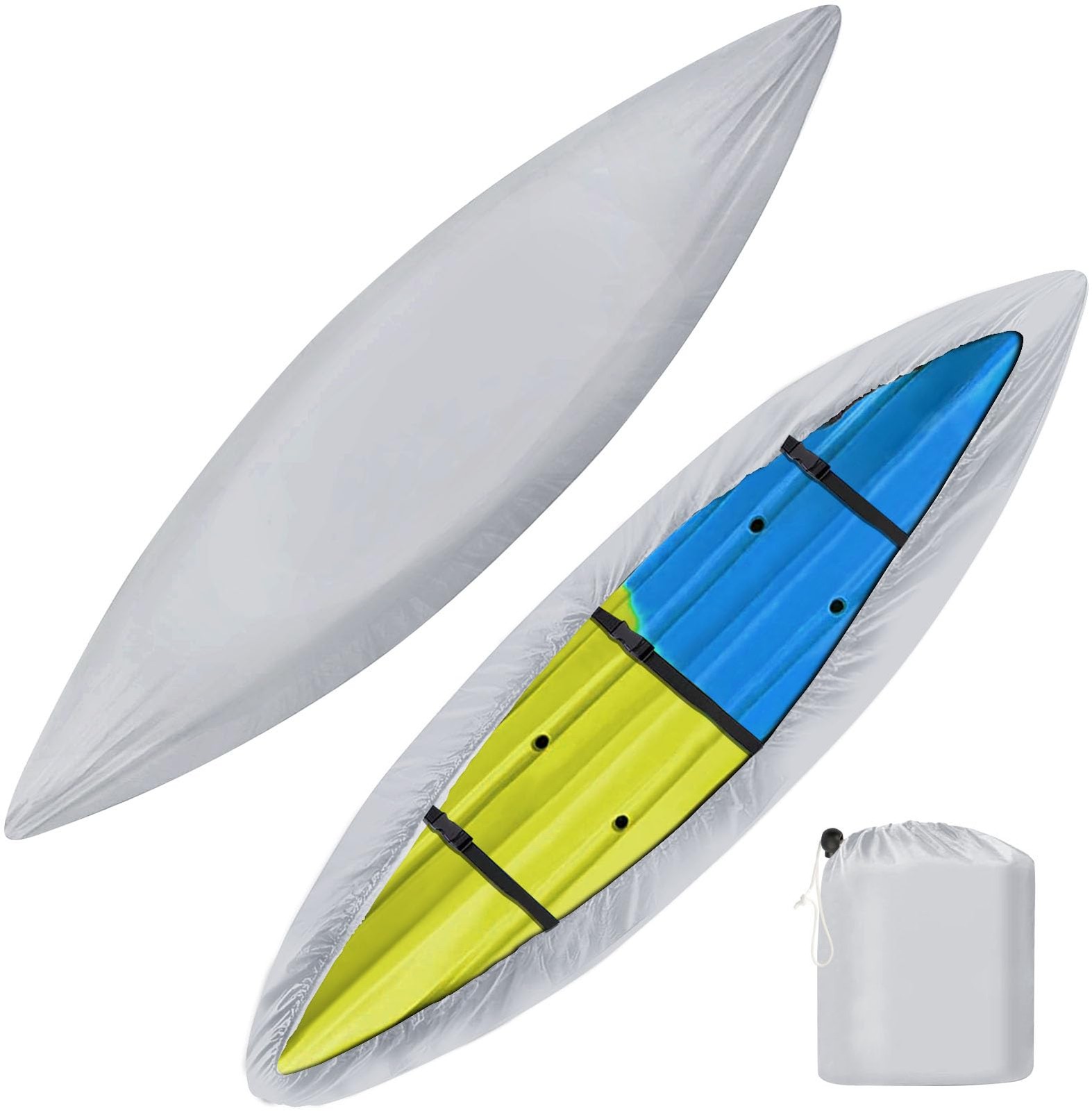 iCOVER Kayak Canoe Cover Heavy Duty Waterproof Outdoor Storage Dust UV Resistant