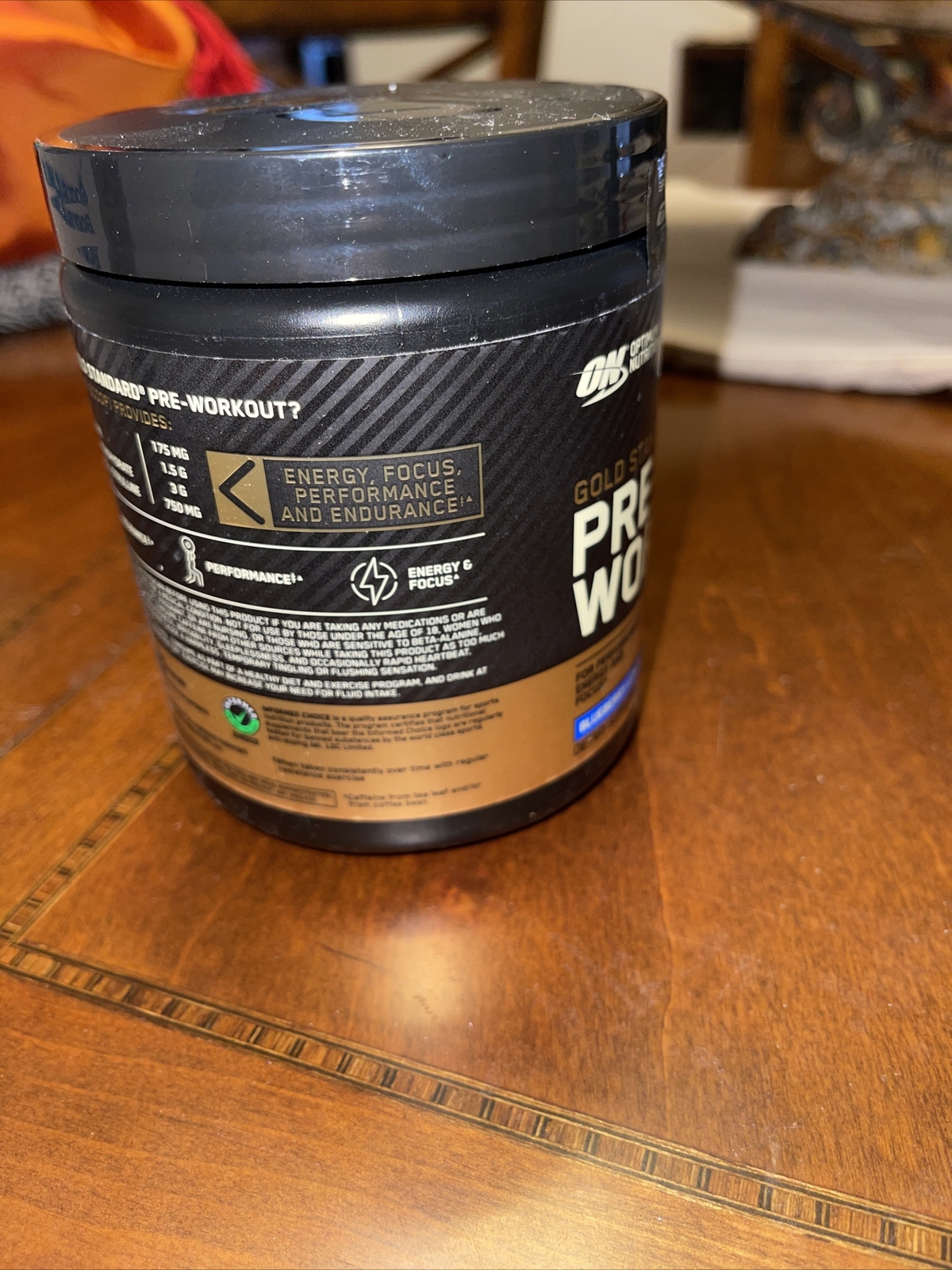 2 Packs Optimum Nutrition Gold Standard Pre-Workout Blueberry Lemonade 10.58 oz