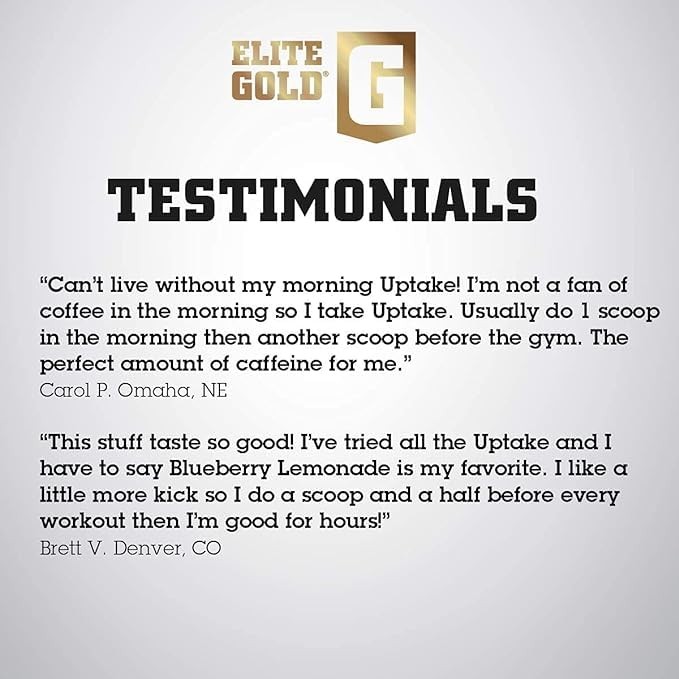 Elite Gold Amino Uptake, Blueberry Lemonade, Amino Energy, Hydration, Beta Al…