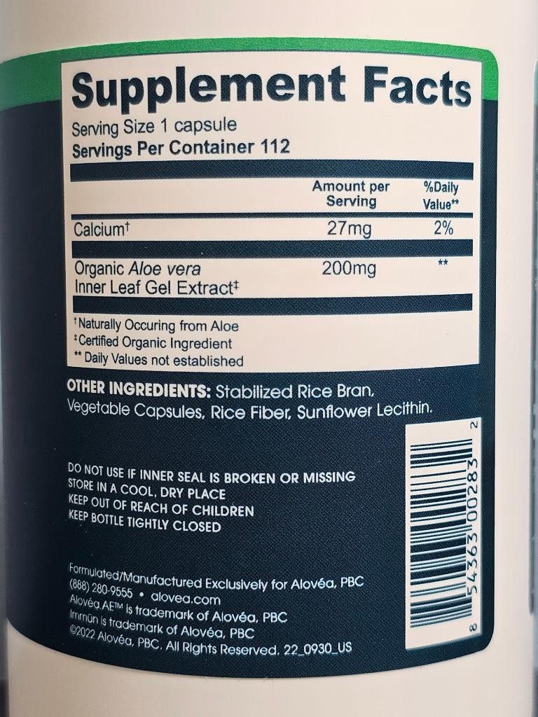 alovea IMMUN Optimized Immune Support 112 Capsules – New / Sealed! Exp 2/2027