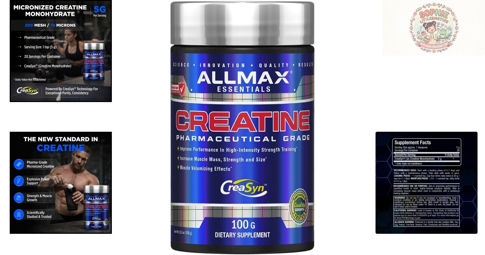 100g Ultra-Fine Creatine Monohydrate – Supports Muscle Growth & Performance