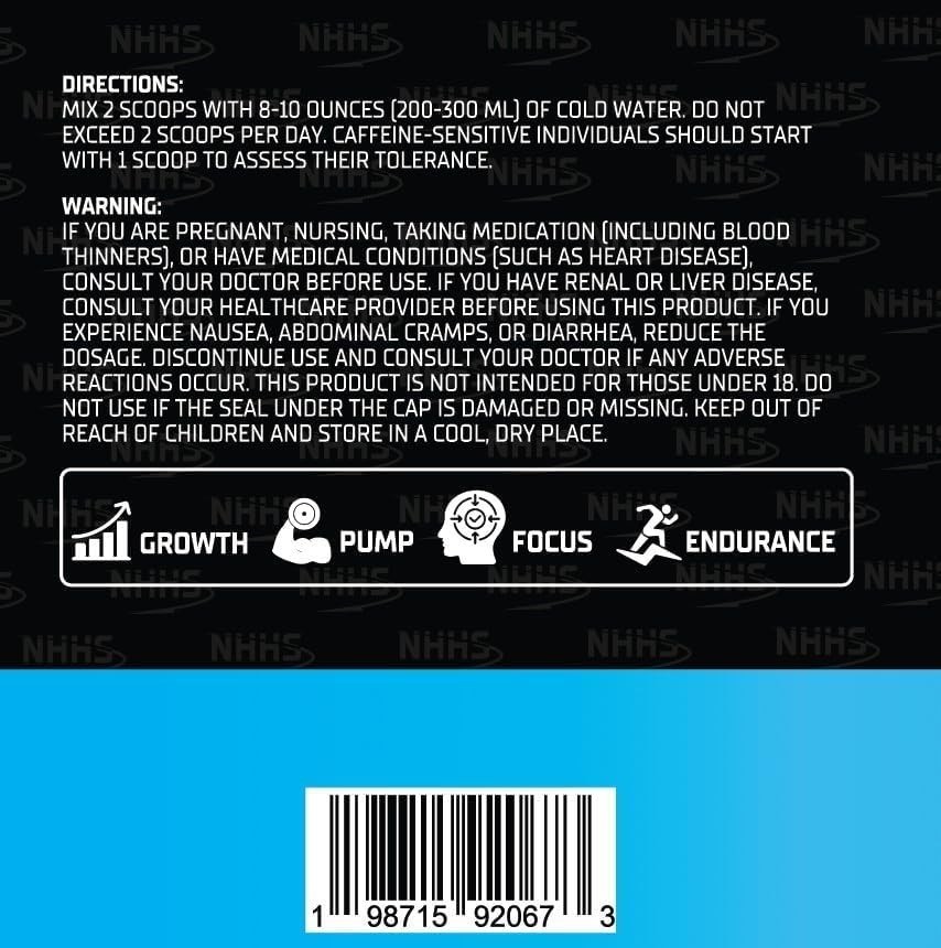 300g Ultra Boost Pre-Workout Powder, Formula for Explosive Energy & Focus