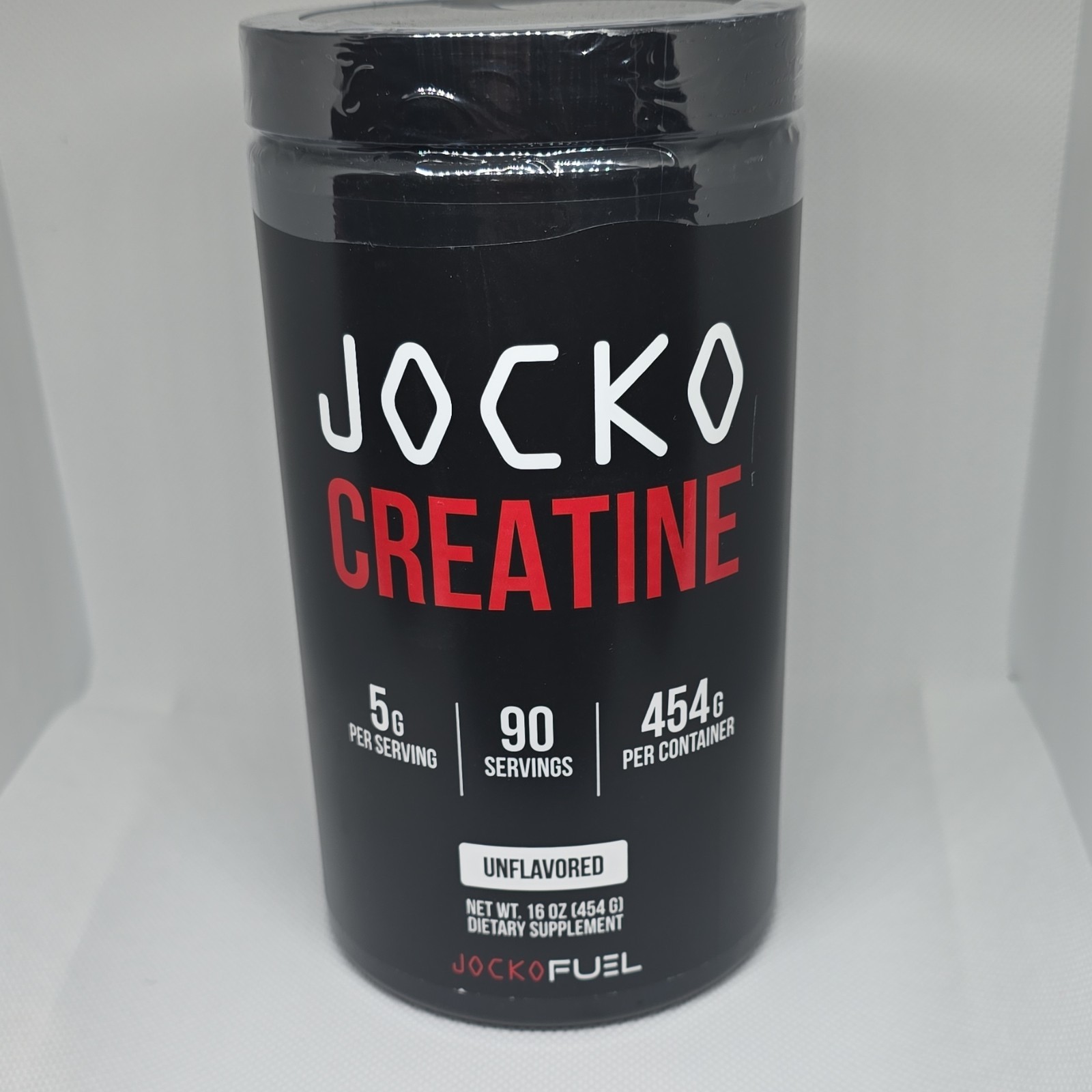JOCKO FUEL Creatine Monohydrate Powder Unflavored 16oz Muscle Strength