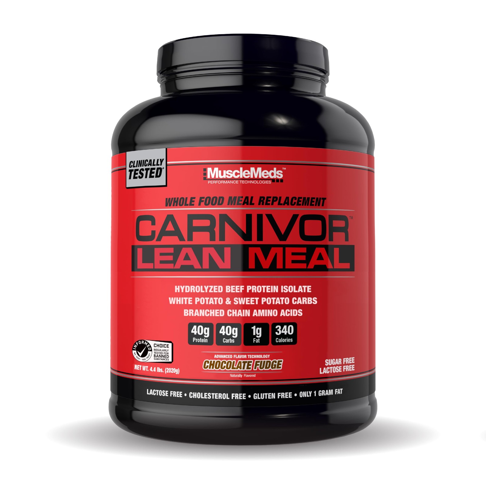 Musclemeds Carnivor Lean Meal Whole Food Meal Replacement Shake Mre Beef