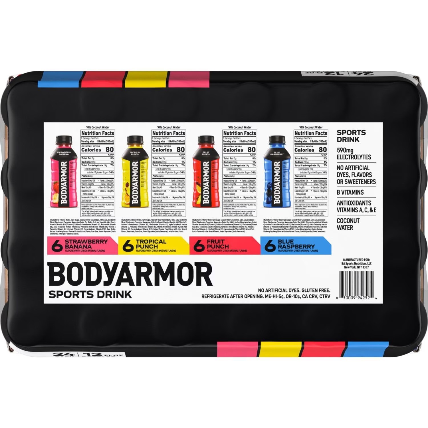 BODYARMOR Sports Drink Variety Pack 12 fl. oz., 24 pk.