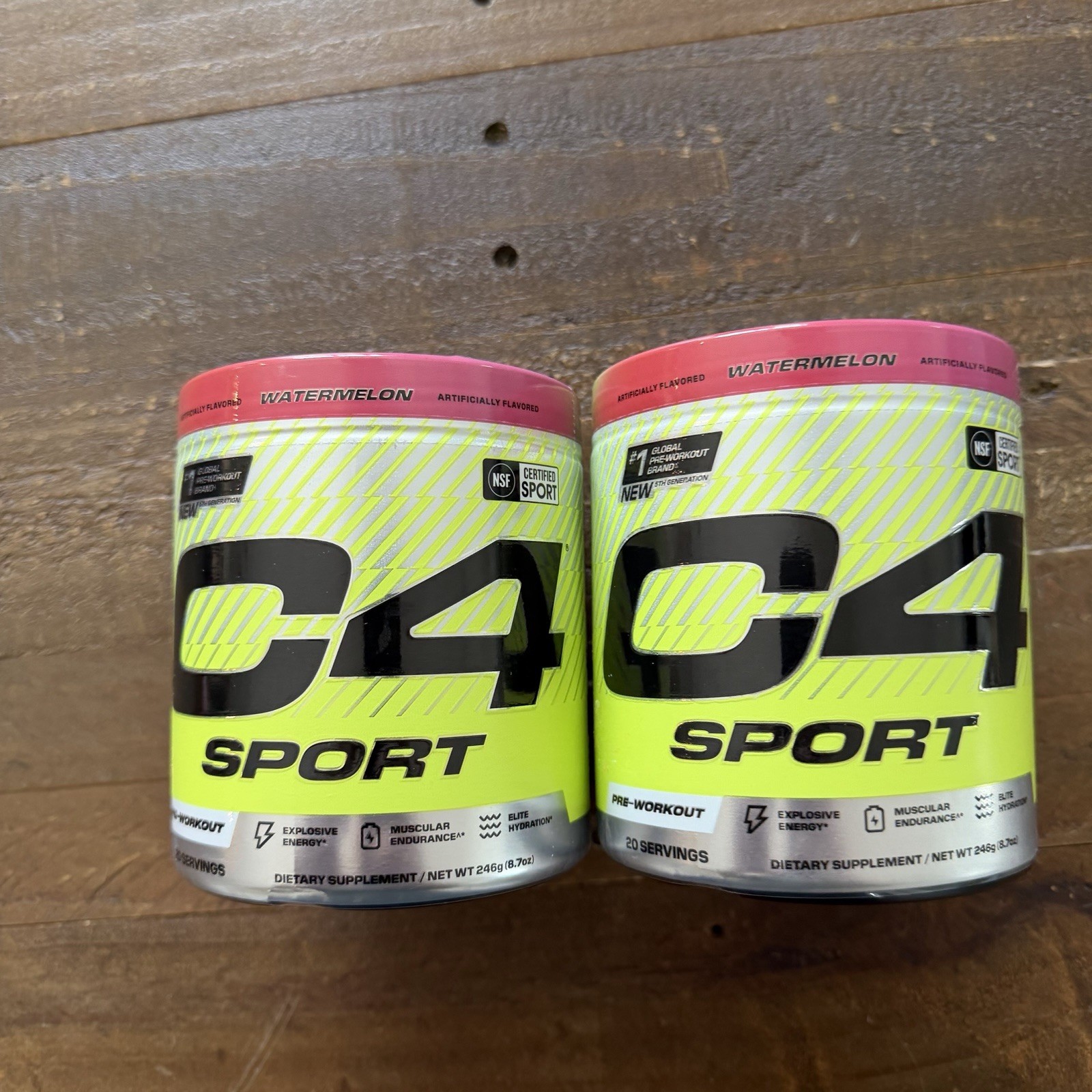 2 Pack – C4 Sport, Pre-Workout, Watermelon, 8.7 oz (246 g)
