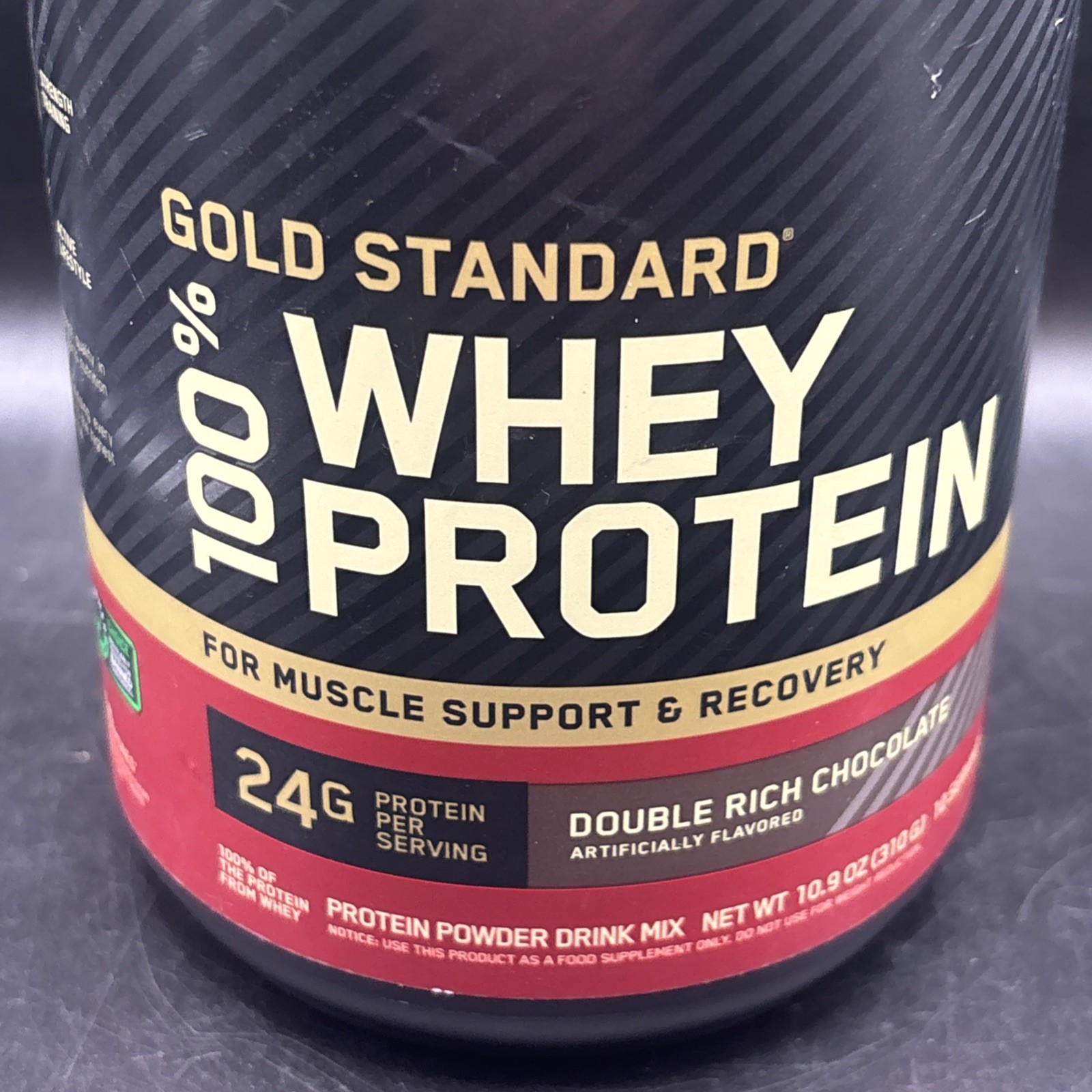 On Whey Protein 24g Protein Double Rich Chocolate Ice Cream 10.9 Oz EXP 1/27+