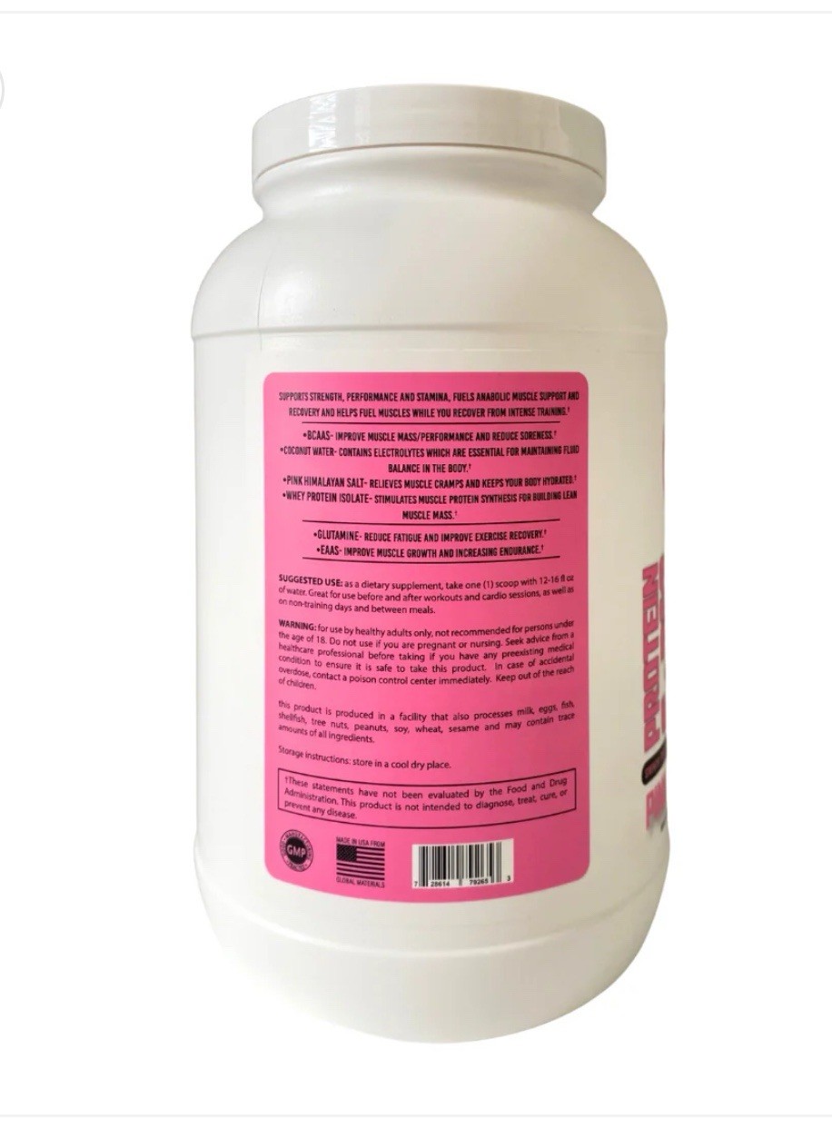 Whey Protein Powder – Pink Lemonade Flavor – Muscle Growth & Recovery 2lb Str1ve