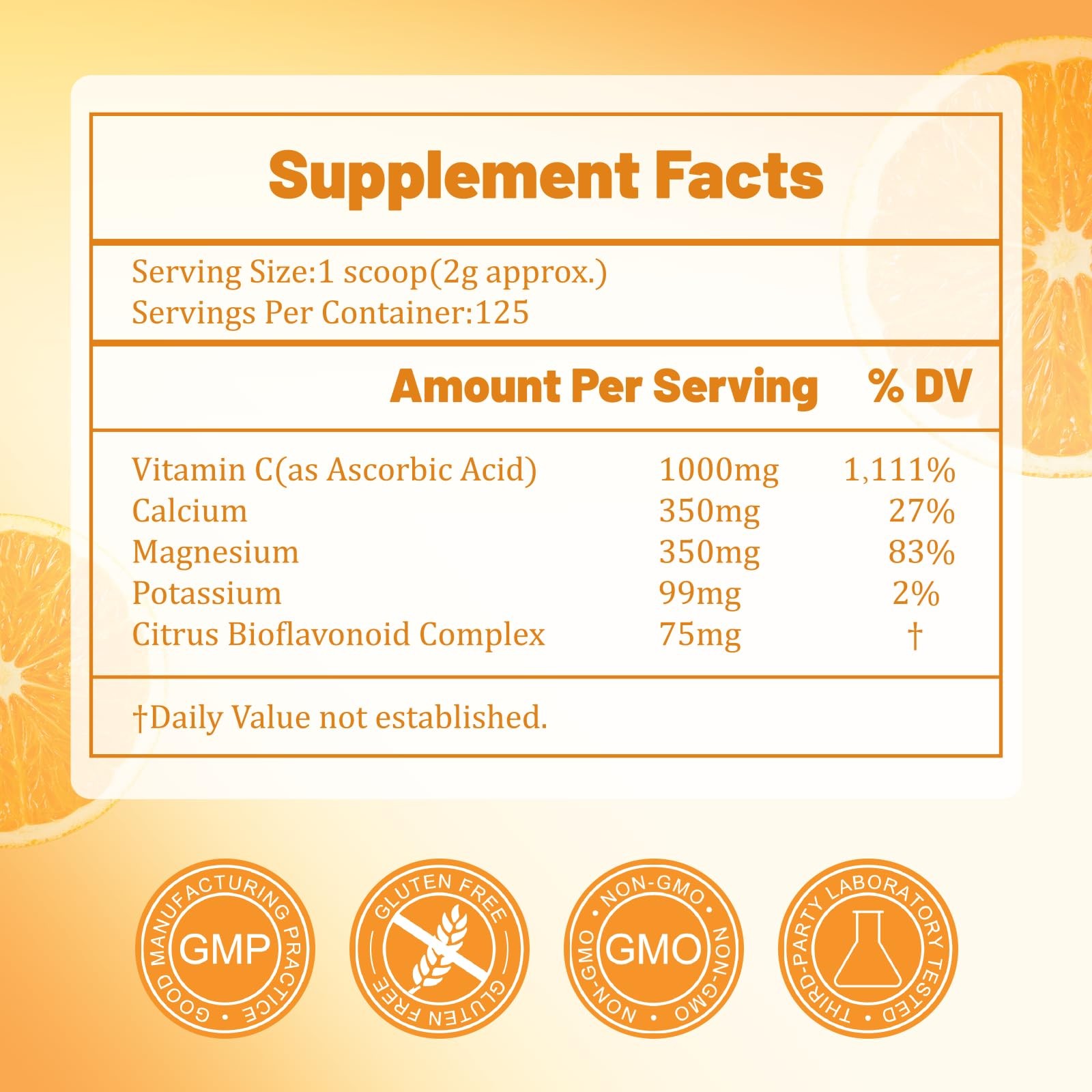 Electrolyte Powder Vitamin C 1000mg Support 8.8 Ounce (Pack of 1)